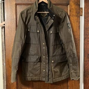 Belstaff Waced Jacket with hidden hood